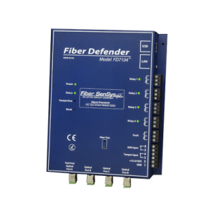 sensor de seguridad perimetral por fibra Óptica sensitiva / 4 zonas / 800 metros máximo por zona