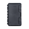 caja de distribución de fibra Óptica, hasta 96 empalmes, exterior ip65, color negro