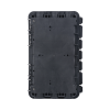 caja de distribución de fibra Óptica, hasta 96 empalmes, exterior ip65, color negro