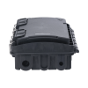 caja de distribución de fibra Óptica, hasta 96 empalmes, exterior ip65, color negro