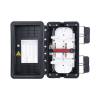 caja de distribución de fibra Óptica, hasta 96 empalmes, exterior ip65, color negro