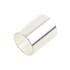 férula casquillo en chapa de plata para plegar en cables del grupo e, i como rg 8/u, rg 213/u, lmr 400.