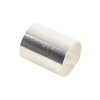 férula casquillo en chapa de plata para plegar en cables del grupo e, i como rg 8/u, rg 213/u, lmr 400.