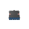 cassette hd flex™ para 12 fibras monomodo os2, de mpo a 6 conectores lc duplex, color azul