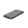 cassette hd flex™ para 32 fibras multimodo om4, de 4 mpo(8f) macho a 4 mpo(8f) macho, color gris