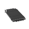 cassette hd flex™ para 32 fibras multimodo om4, de 4 mpo(8f) macho a 4 mpo(8f) macho, color gris
