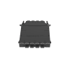 cassette hd flex™ para 32 fibras multimodo om4, de 4 mpo(8f) macho a 4 mpo(8f) macho, color gris