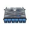 cassette hd flex™ con 6 puertos lc duplex (12 fibras), para fibra monomodo os2, color azul