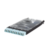 cassette hd flex™ con 6 puertos lc duplex (12 fibras), para fibra multimodo om3, color azul