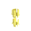 tapa con 1 salida a tubo corrugado de 1.5in (38mm), para uso con canaletas 2x2 fiberrunner™, color amarillo