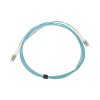 jumper de fibra Óptica multimodo 50/125 xglo om3, lc lc duplex, ofnr, color aqua, 3 metros