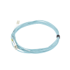 jumper de fibra Óptica multimodo 50/125 xglo om3, lc lc duplex, ofnr, color aqua, 7 metros