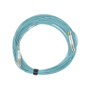 jumper de fibra Óptica multimodo 50/125 xglo om3, lc lc duplex, ofnr, color aqua, 15 metros