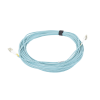 jumper de fibra Óptica multimodo 50/125 xglo om3, lc lc duplex, ofnr, color aqua, 15 metros