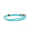 jumper de fibra Óptica multimodo 50/125 xglo om3, lc sc duplex, ofnr, color aqua, 5 metros