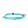 jumper de fibra Óptica multimodo 50/125 xglo om3, lc sc duplex, ofnr, color aqua, 5 metros