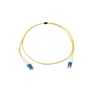 jumper de fibra Óptica monomodo (os2), xglo, riser, lc/upc lc/upc duplex, ofnr, color amarillo, 1 metro