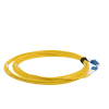 jumper de fibra Óptica monomodo (os2), xglo, riser, lc/upc lc/upc duplex, ofnr, color amarillo, 7 metros