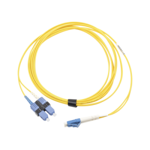 jumper de fibra Óptica monomodo (os2), xglo, lc/upc sc/upc duplex, ofnr, color amarillo, 5 metros