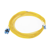jumper de fibra Óptica monomodo (os2), xglo, lc/upc sc/upc duplex, ofnr, color amarillo, 10 metros