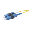 jumper de fibra Óptica monomodo (os2), xglo, lc/upc sc/upc duplex, ofnr, color amarillo, 10 metros