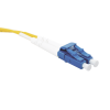 jumper de fibra Óptica monomodo (os2), xglo, lc/upc sc/upc duplex, ofnr, color amarillo, 10 metros