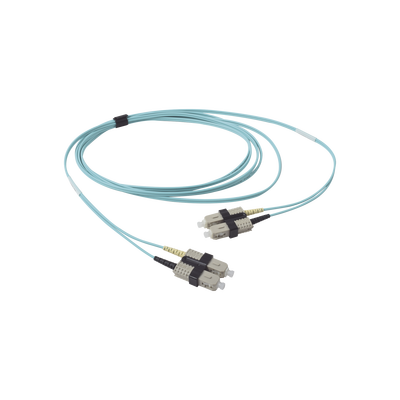 jumper de fibra Óptica multimodo 50/125 om3 xglo, sc sc duplex, ofnr, color aqua, 3 metros jumper de fibra Óptica multimodo 50/125 om3 xglo, sc sc duplex, ofnr, color aqua, 3 metros