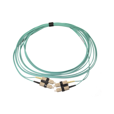 jumper de fibra Óptica multimodo 50/125 om3 xglo, sc sc duplex, ofnr, color aqua, 5 metros jumper de fibra Óptica multimodo 50/125 om3 xglo, sc sc duplex, ofnr, color aqua, 5 metros