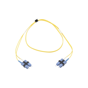 jumper de fibra Óptica monomodo (os2), xglo, sc/upc sc/upc duplex, ofnr, color amarillo, 1 metro
