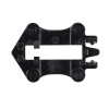 soporte para terminación de conectores lc pre pulidos opticam® 2, con tubo de alineación, color negro