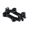 soporte para terminación de conectores lc pre pulidos opticam® 2, con tubo de alineación, color negro