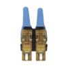 conector de fibra Óptica lc duplex opticam, monomodo 9/125 os2, pre pulido, color azul