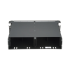 panel de distribución de fibra Óptica, acepta 12 cassettes hd flex™ y 144 fibras por ur, hasta, 2 ur