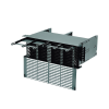 panel de distribución de fibra Óptica, acepta 12 cassettes hd flex™ y 144 fibras por ur, 4ur