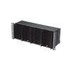 panel de distribución de fibra Óptica, acepta 12 cassettes hd flex™ y 144 fibras por ur, 4ur