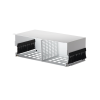 placa para administración de cables de fibra Óptica en paneles hd flex™, 4 ur, color negro