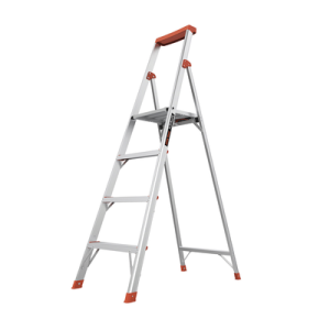escalera con 4 peldaños de 1.8 metros de aluminio.