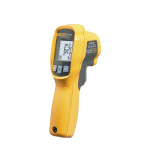 termómetro ir para medición de temperatura de 30ºc a 500ºc, con precisión + 1.0%, y clasificación ip54 de resistencia al agua y polvo