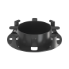 administrador de fibra Óptica en paneles opticom de 1 ur, color negro, 2 piezas