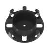 administrador de fibra Óptica en paneles opticom de 1 ur, color negro, 2 piezas