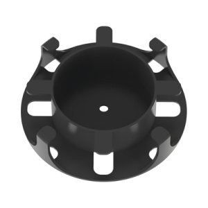 administrador de fibra Óptica en paneles opticom de 1 ur, color negro, 2 piezas