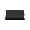 panel de distribución de fibra Óptica, acepta 8 casetes quicknet o placas fap/fmp con panel cfappbl2 (no incluido), bandeja fija, hasta 192 fibras, color negro, 2ur