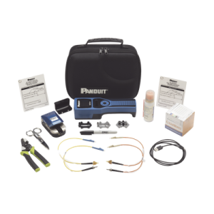 kit completo de herramienta octt opticam 2 de panduit, para terminación de conectores pre pulidos lc, sc o st, incluye desforradora y cleaver