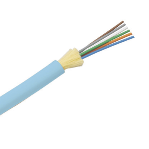 cable de fibra Óptica de 6 hilos, multimodo om4 50/125 optimizada, interior, tight buffer 900um, no conductiva (dieléctrica), ofnp (plenum), precio por metro