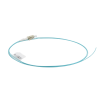 pigtail de fibra Óptica lc simplex, multimodo om4 xglo 50/125, ofnr, color aqua, 1 metro