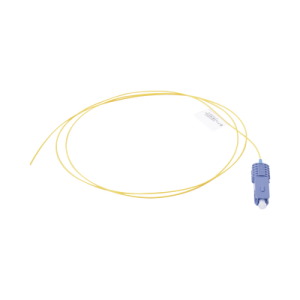 pigtail de fibra Óptica sc/upc simplex, monomodo os1/os2 xglo, ofnr, color amarillo, 1 metro