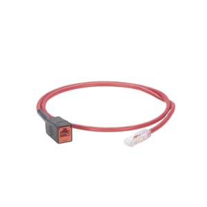 cable de prueba para plugs rj45 de terminación en campo (mptl), cat6a, utp, 1 metro, color rojo