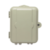 gabinete pasivo de fibra Óptica, acepta dos placas fponeap12, protección ip55, montaje en poste o pared