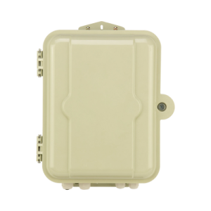 gabinete pasivo de fibra Óptica, acepta dos placas fponeap12, protección ip55, montaje en poste o pared