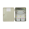 gabinete pasivo de fibra Óptica, acepta cuatro placas fponeap12, ip55, montaje en poste o pared